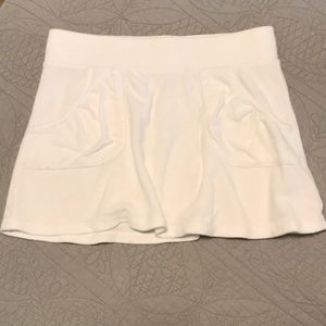 Juicy Couture Terry White Mini Skirt with Pockets